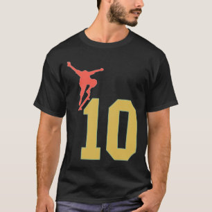 10e verjaardag Skateboardliefhebbers Skater 10 jaa T-shirt
