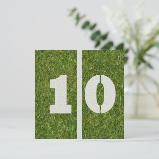 10e verjaardag uitnodiging (Staand voorkant)