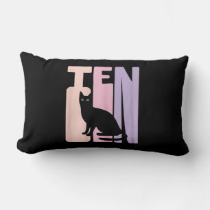 10e verjaardagscadeau Schattigee kattenventilato Kussen