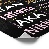 10e verjaardagsfeest poster bord bord (Hoek)