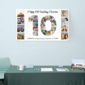 10e verjaardagsfeestje nummer 10 fotocollage spandoek (Beurs)