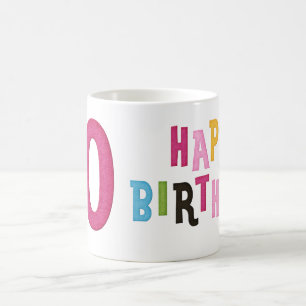10ème Joyeux Anniversaire Conception de Mug 1