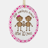 10ème Ornement de cadeau d'anniversaire (Droite)