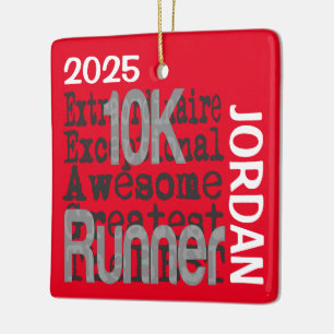 10K Runner Buitengewone Custom Keramisch Ornament
