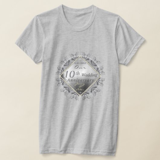 10th,11,20,25th,70th Wedding Jubileum T-Shirt (Laagn)