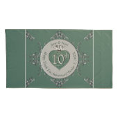 10th,11th,20th,25th Bruiloft Jubileum Kussensloop (Achterkant-Rechts)