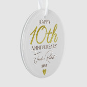 10th Anniversary Faux Gold Custom Wedding (devant)