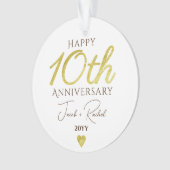 10th Anniversary Faux Gold Custom Wedding (devant)