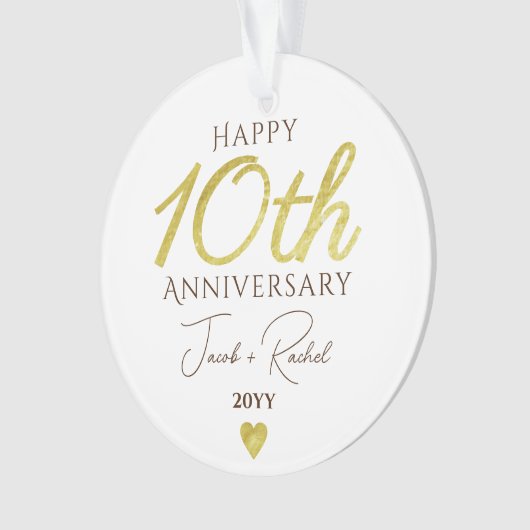 10th Anniversary Faux Gold Custom Wedding (devant)