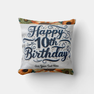 10th Birthday Gifts _is nu een 10-cijferig Sierkus Kussen