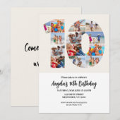 10th Birthday Invitation - Number 10 (Devant / Derrière)