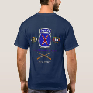 10th Mountain Division Irak & Afghanistan Veteraan T-shirt