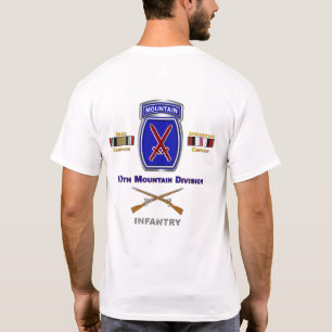 10th Mountain Division Irak & Afghanistan Veteraan T-shirt