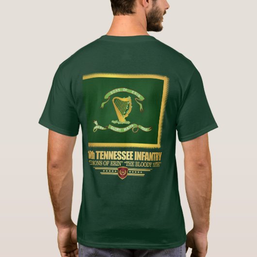 10th Tennessee Infantry T-shirt (Achterkant)