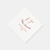 10th wedding anniversary peach pastel name retro b servet (Hoek)