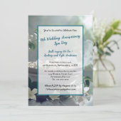 10th Wedding Jubileum Spa Wellness Invitation Kaart (Staand voorkant)