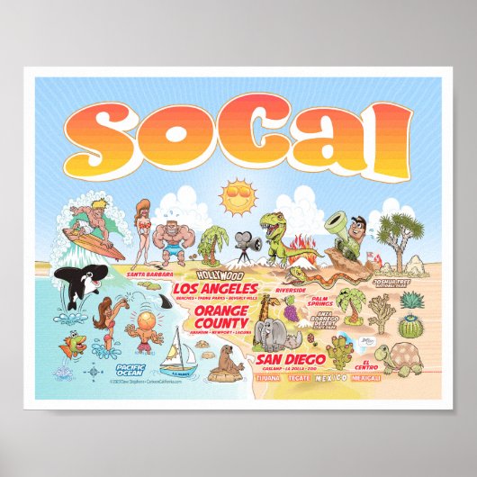 10x8 SoCal Poster (Voorkant)