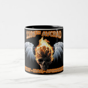 1106e AVCRAD Flaming Skull & Wings Mok