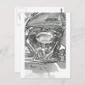 110-schermadelaar briefkaart (Voorkant / Achterkant)