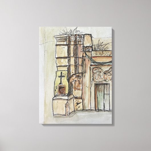 110 Via Libertà, Tropea, Italië Canvas Afdruk (Voorkant)