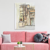 110 Via Libertà, Tropea, Italië Canvas Afdruk (Insitu (Woonkamer))
