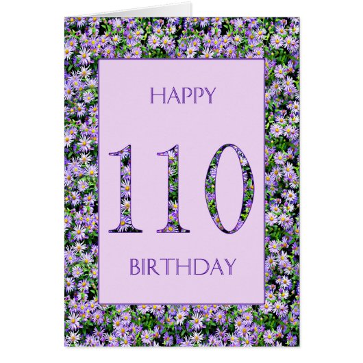 110e anniversaire de marguerites violettes (Devant)