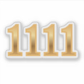 1111 Engel Nummer Kansen Sticker (Voorkant)