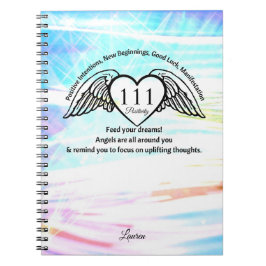 111 Angel Number Gratitude Journal | Name Notebook Notitieboek
