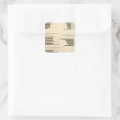 111 Doodpercentages 1900 Vierkante Sticker (Tas)