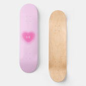 111 Roze Heart-angel-nummer Skateboard (Voorkant)