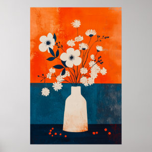 1130 Kracht en kalmte van een bloemenminimalisme - Poster