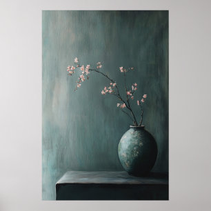 1134 Kracht en kalmte van een bloemenminimalisme - Poster