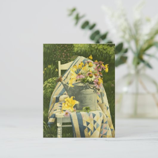 1138 Watering kan in een watje in het Briefkaart v (Staand voorkant)