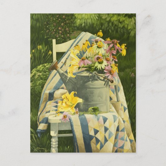 1138 Watering kan in een watje in het Briefkaart v (Voorkant)