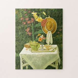 1144 Tea Time in Garden Legpuzzel