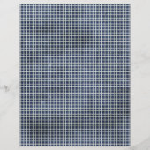 1155 NAVY BLUE GRID PAPIER PATROON SJABLOON TEXTUR FLYER (Voorkant)