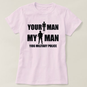 1186 Militaire Politie - Uw Man - Mijn Man T-shirt