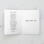 1187 Pansies in Teacup-Moederdag Kaart (Binnen)