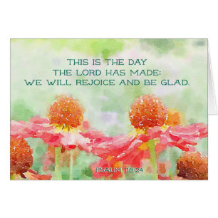 118:24 de psaume c'est le jour où le seigneur a