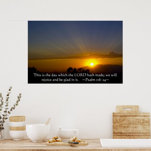 118-psalm: 24 poster (Keuken)