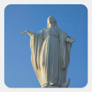 118 voet hoog standbeeld van de Maagd Maria op San Vierkante Sticker