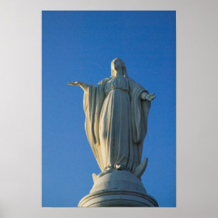 118-voet standbeeld van de Maagd Maria op San Poster