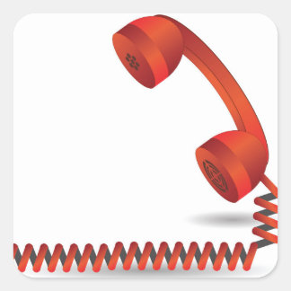 118Rood Rhône _gerasterd Vierkante Sticker