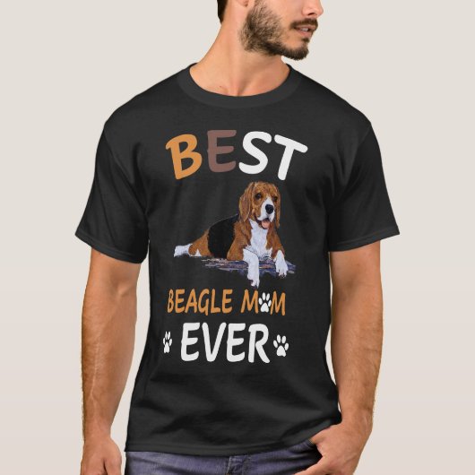 119 Beste Beagle-moeder ooit T-shirt (Voorkant)