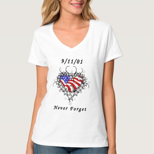 11/09/01 Jamais oublié le T-shirt patriotique (Devant)