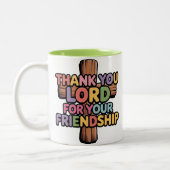 11 0z Café Mug Merci Seigneur.............. (Gauche)