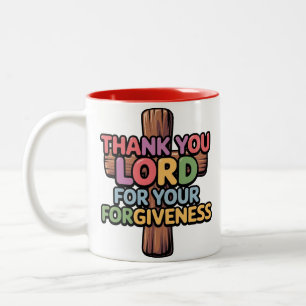 11 0z Café Mug Merci Seigneur pour............