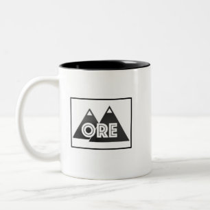 11 0z. PNW Coffee-Mok Tweekleurige Koffiemok