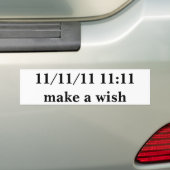 11-11-11 11:11 BUMPERSTICKER (Op auto)