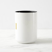 11:11 Coffee-Mok met zwarte & Gold-bevestiging Mok (Midden)